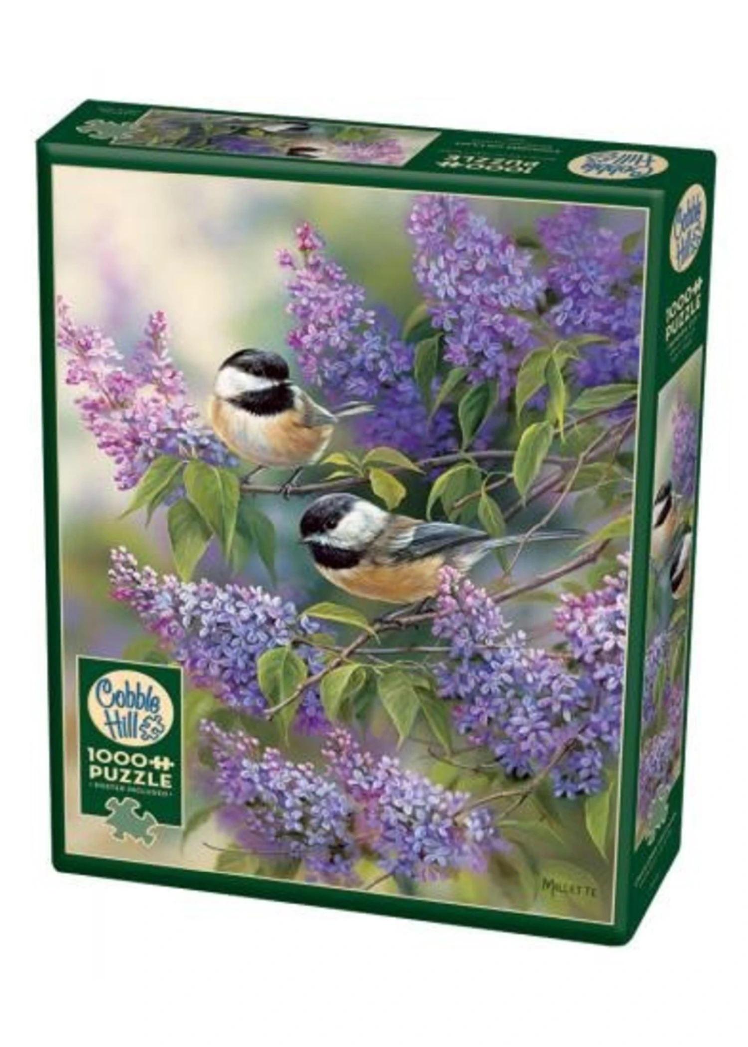 Hickadees & Lilacs - 1000 Piece Puzzle 3 Hickadees & Lilacs - 1000 Piece Puzzle