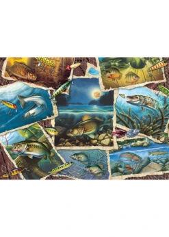 Fish Pics - 1000 Piece Puzzle -BOARDGAMES Sales cobble hill fish pics 1000 piece puzzle 1