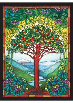 Tree Of Life Stained Glass - 275 Piece Puzzle