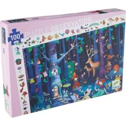 Djeco Observation Puzzle - Enchanted Forest - 100 Piece Puzzle