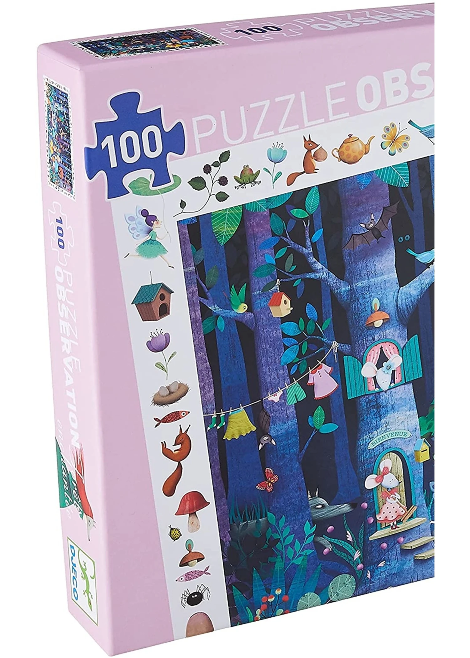Djeco Observation Puzzle - Enchanted Forest - 100 Piece Puzzle 4 Djeco Observation Puzzle - Enchanted Forest - 100 Piece Puzzle - Image 2