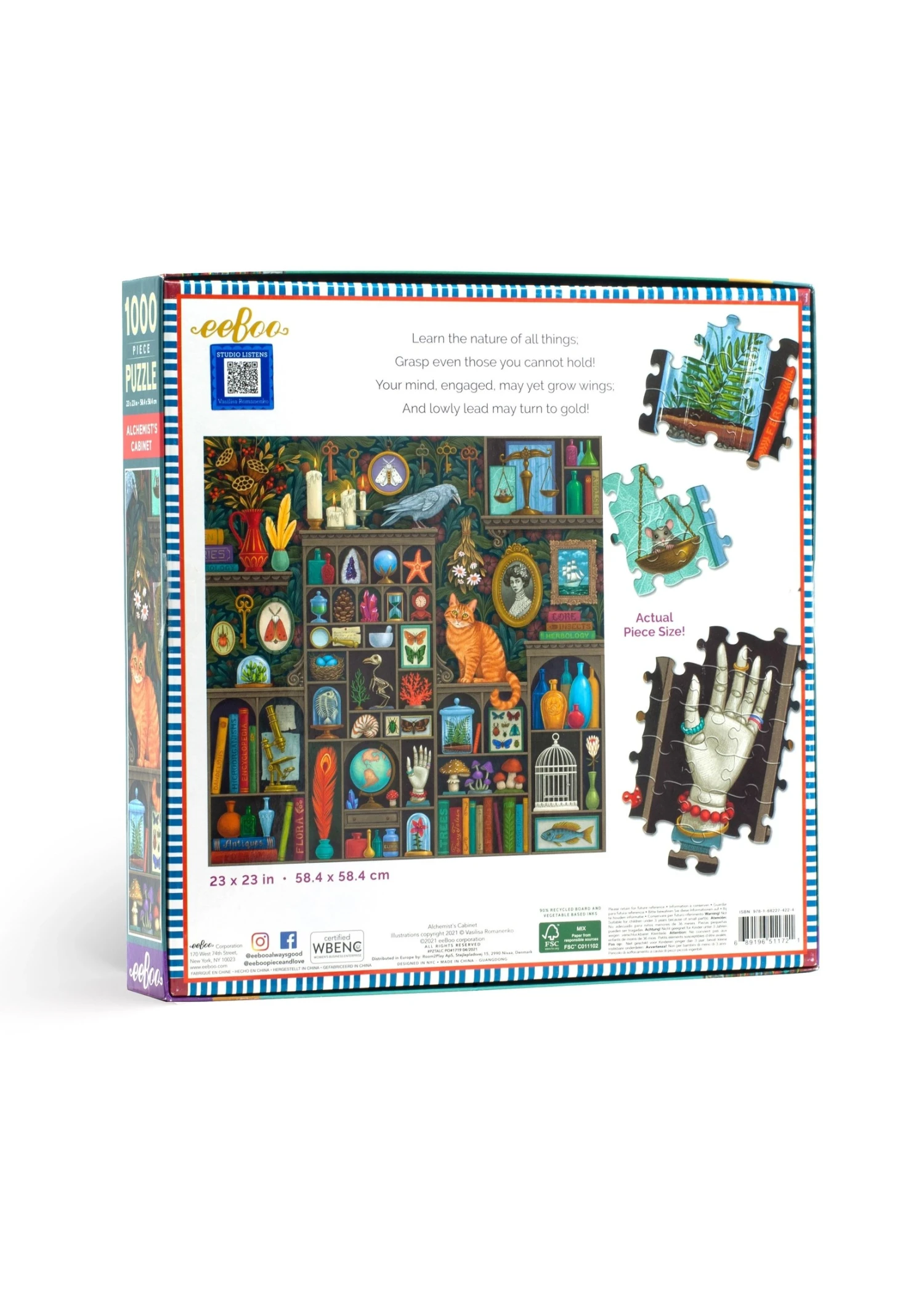 Eeboo Alchemist's Cabinet - 1000 Piece Puzzle 4 Eeboo Alchemist's Cabinet - 1000 Piece Puzzle - Image 2