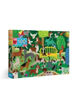Eeboo Dogs At Play - 100 Piece Puzzle