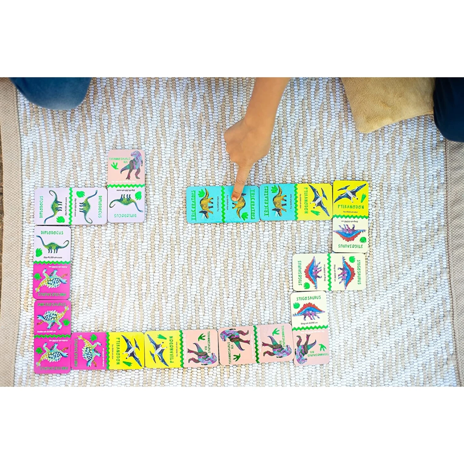 Eeboo Shiny Dinosaur Dominoes 6 Eeboo Shiny Dinosaur Dominoes - Image 4