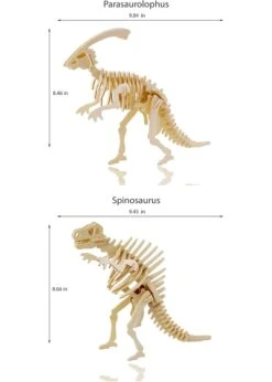 3D Wooden Puzzle 6ct - Dinosaur -BOARDGAMES Sales hands craft 3d wooden puzzle 6ct dinosaur 3