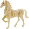 3D Wooden Puzzle - Horse -BOARDGAMES Sales hands craft 3d wooden puzzle horse