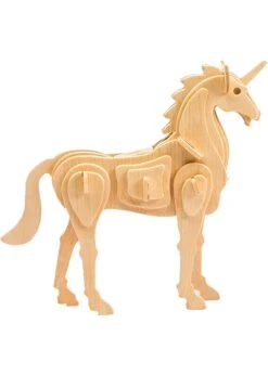 3D Wooden Puzzle - Unicorn