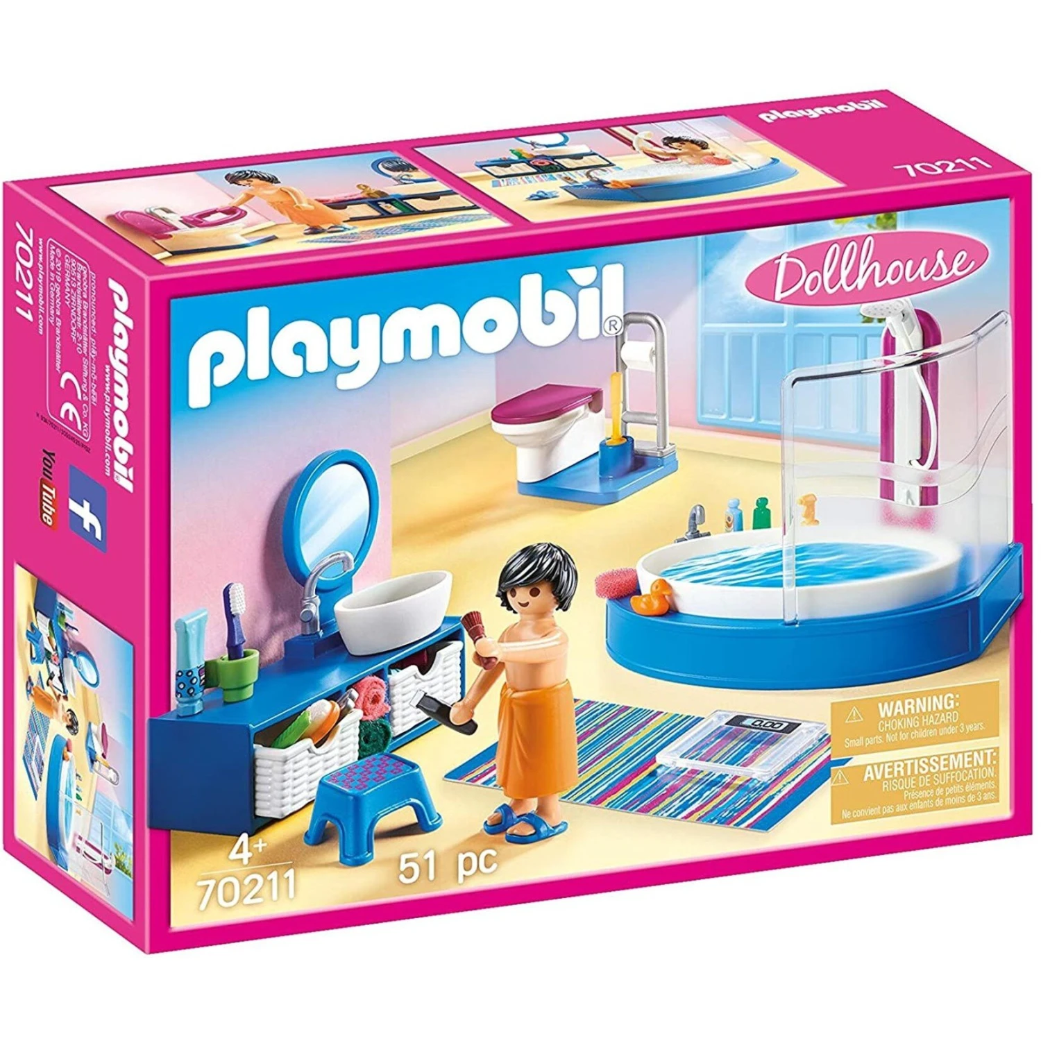 Playmobil 70211 - Bathroom With Tub 3 Playmobil 70211 - Bathroom With Tub