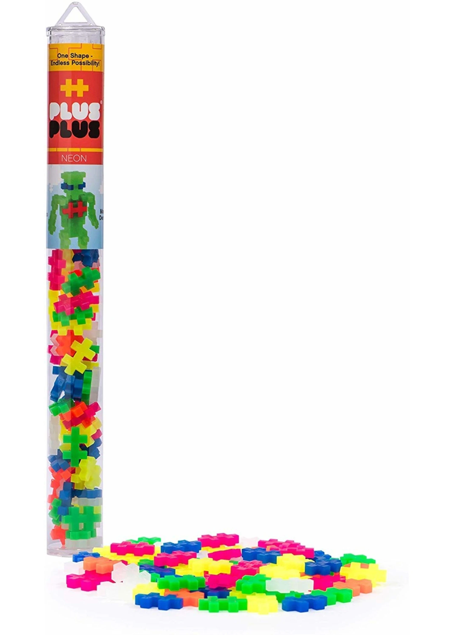 PLUS-PLUS 70pc Tube Neon Mix 3 PLUS-PLUS 70pc Tube Neon Mix