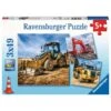 Ravensburger Diggers At Work! - 49 Piece Puzzle (3 Pack)