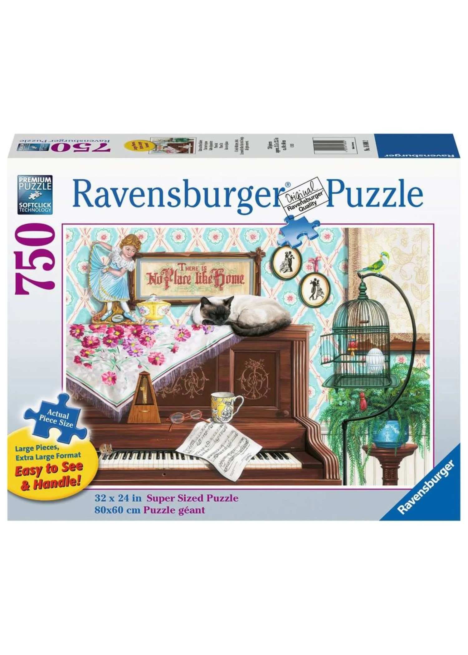 Ravensburger Piano Cat - 750 Piece Puzzle 3 Ravensburger Piano Cat - 750 Piece Puzzle