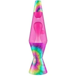 Schylling 14.5" Lava Lamp - Tie Dye Pink Spiral